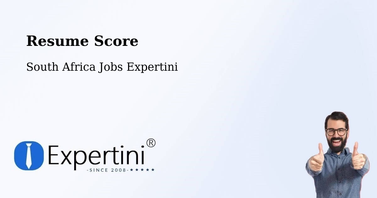 Resume Score & Job Description Match Tool – Vrede - South Africa Jobs Expertini